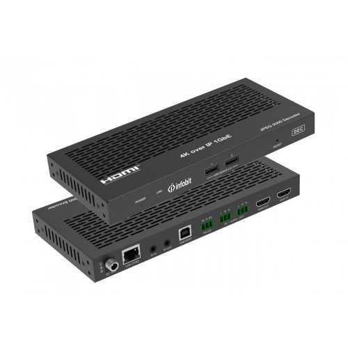 Декодер Infobit iSwitch 2000R HDMI 4K JPEG 2000 AV over IP, 4K30, KVM, Rx