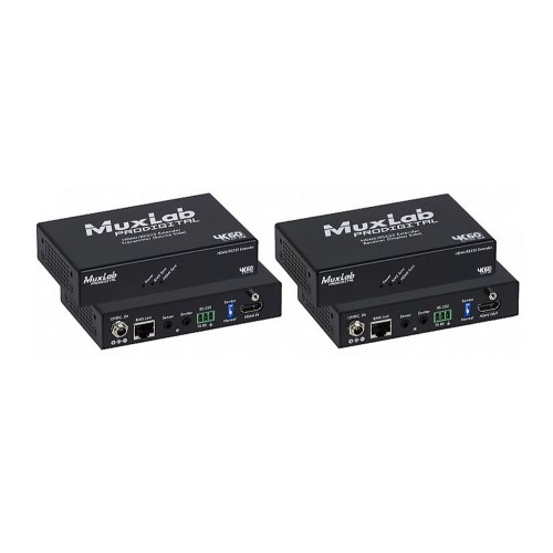 Комплект из приемника и передатчика HDMI / HDBT [500459-100] MuxLab 500459-100 , управление RS232, 4K/60 до 100м