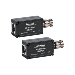 Комплект [500701-2PK] MuxLab HD-SDI Balun , 2-Pack, для передачи сигнала (HD-SDI) по кабелю UTP 5е/6 категории, до 120 м