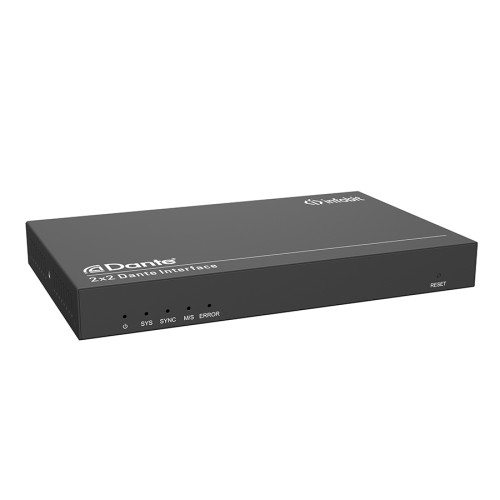 Конвертер Infobit [iTrans DP-BOX-202] 2-канальный аналоговый аудиокодер/декодер Dante (TR), питание PoE, Phoenix порт