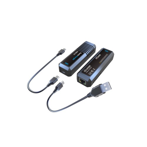 Конвертер Infobit iTrans DU-TR-22C (приемник/передатчик) Dante - USB Аудио 2 -канальный, порт USB-C.1xRJ45(Dante). Питание PoE