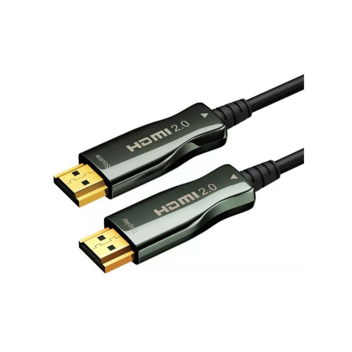 Кабель HDMI Wize AOC-HM-HM-50M оптический, 50 м, 4K/60HZ 4:4:4, v.2.0, ARC, 19M/19M, HDCP 2.2, Ethernet, черный