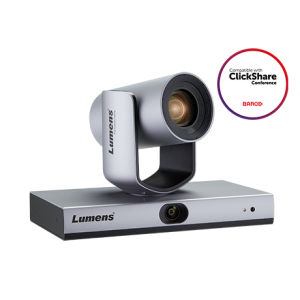 Поворотная камера Lumens VC-TR1 с автотрекингом, 1080p/60, 20х оптический zoom, 1/2,8”, выход HDMI, SDI, USB 2.0, Ethernet, серого цвета