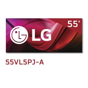 Профессиональная видеостена 3х2 из 6 шести ЖК дисплей (панель) LG 55VL5PJ-A шов 3,5 мм яркостью 500 для образования и конференц залов