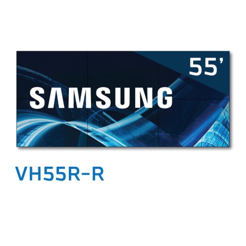 Профессиональная видеостена 3х2 из 6 шести ЖК дисплей (панель) Samsung VH55R-R шов 0,88 мм яркостью 700 для диспетчерских  и конференц залов