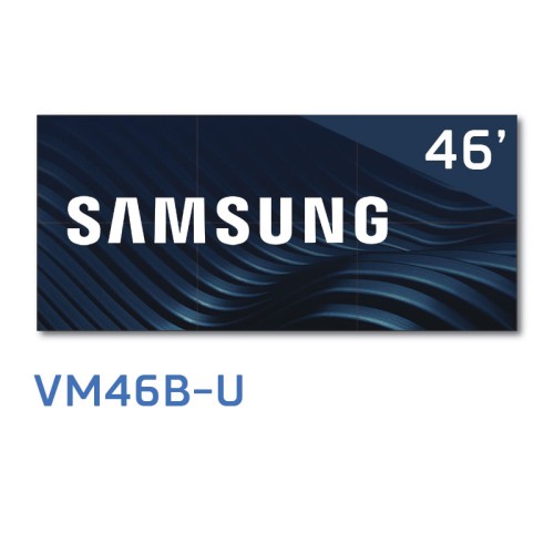 Профессиональная видеостена 3х2 из 6 шести ЖК дисплей (панель) Samsung VM46B-U шов 3,5 мм яркостью 500 для диспетчерских и конференц залов
