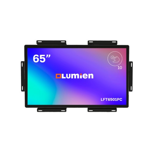 Встраиваемый сенсорный дисплей с открытой рамкой Lumien LFT6501PC 65", 3840x2160, 1300:1, 500кд/м, проекционно-ёмкостной тип сенсора, 10 точек касания, 24/7, 1xHDMI, 1xVGA, 1х DVI