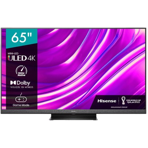 Телевизор LED Hisense 65" 65U8HQ темно-серый 4K Ultra HD 120Hz DVB-T DVB-T2 DVB-C DVB-S DVB-S2 USB WiFi Smart TV